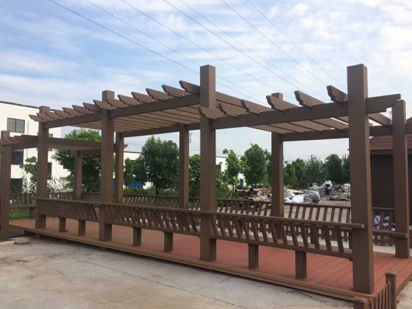 淄博木塑廊架护栏